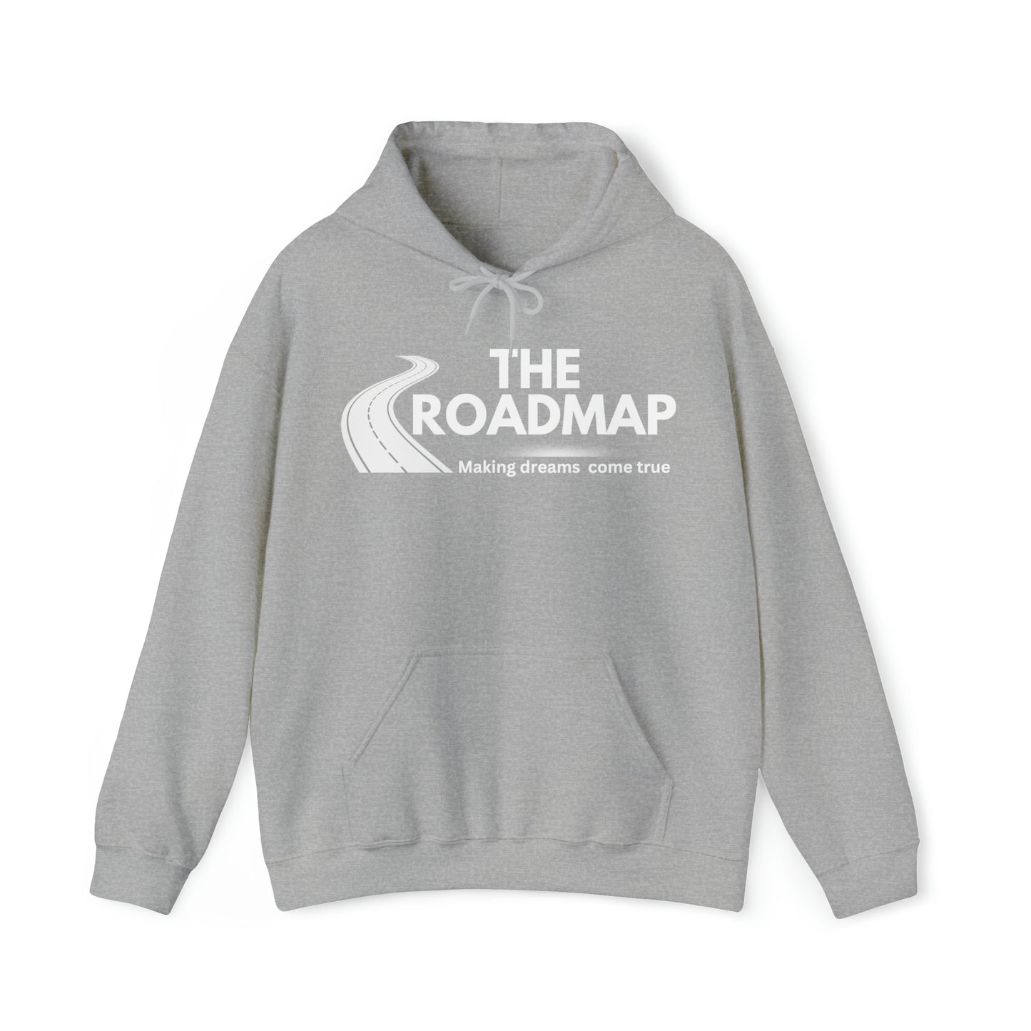 The RoadMap - Unisex Heavy Blend™ Hooded Sweatshirt (MAKING DREAMS COME TRUE) White Design