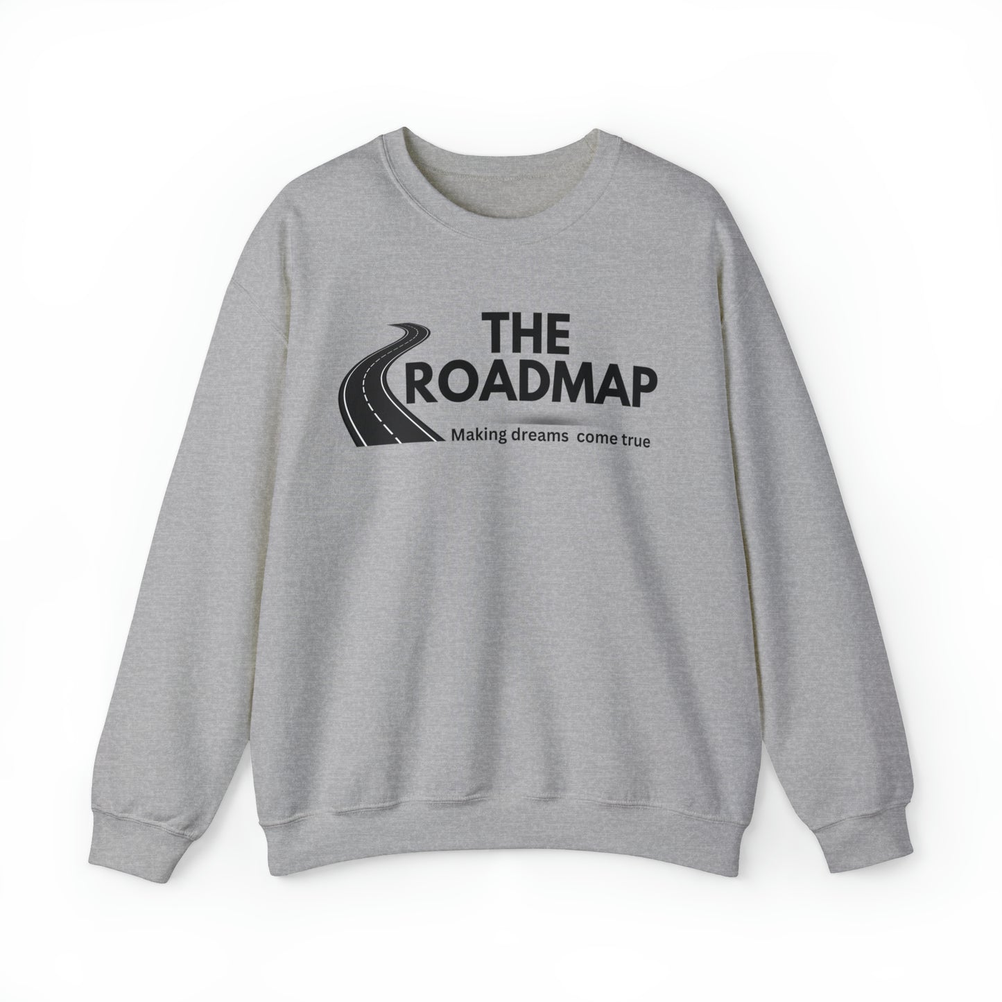 The RoadMap - Unisex Heavy Blend™ Crewneck Sweatshirt (MAKING DREAMS COME TRUE) Black Design