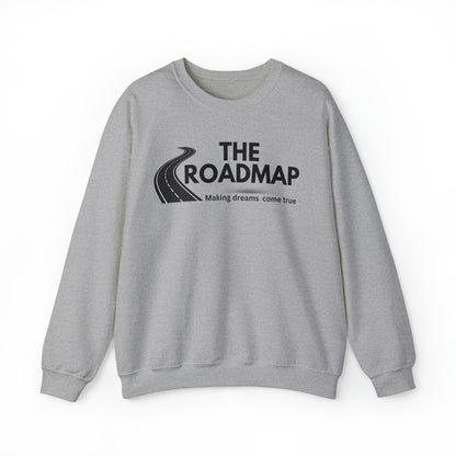 The RoadMap - Unisex Heavy Blend™ Crewneck Sweatshirt (MAKING DREAMS COME TRUE) Black Design