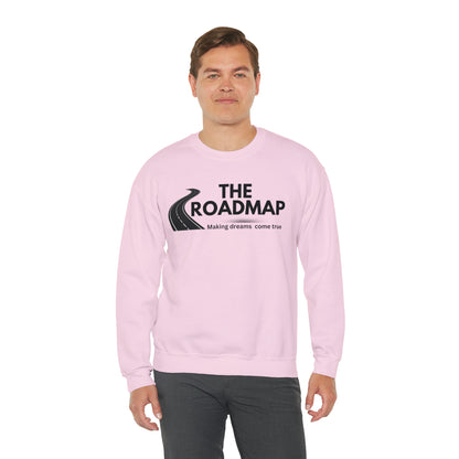 The RoadMap - Unisex Heavy Blend™ Crewneck Sweatshirt (MAKING DREAMS COME TRUE) Black Design