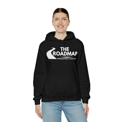 The RoadMap - Unisex Heavy Blend™ Hooded Sweatshirt (MAKING DREAMS COME TRUE) White Design