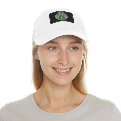 Dadpreneur - Dad Hat with Leather Patch (DADPRENEUR COACH LOGO) Rectangle