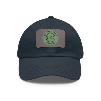 Dadpreneur - Dad Hat with Leather Patch (DADPRENEUR COACH LOGO) Rectangle