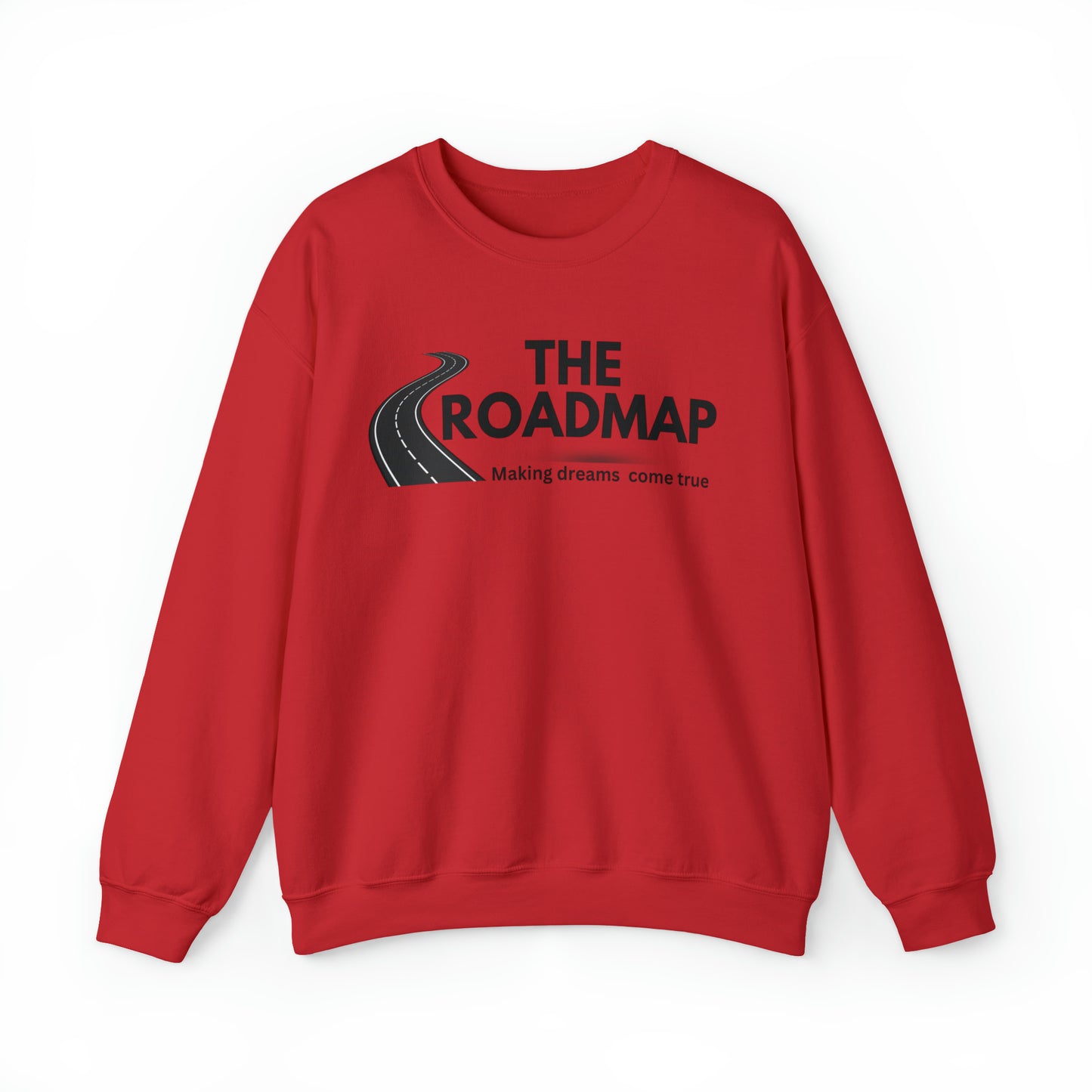 The RoadMap - Unisex Heavy Blend™ Crewneck Sweatshirt (MAKING DREAMS COME TRUE) Black Design