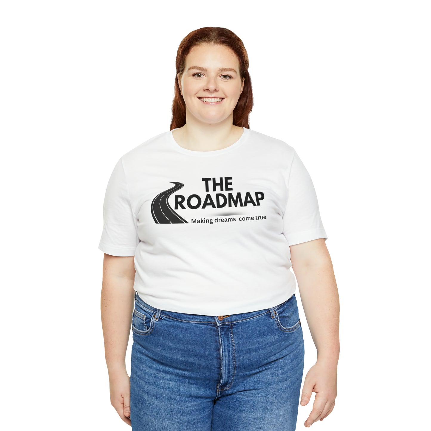 The RoadMap - Unisex Jersey Short Sleeve Tee (MAKING DREAMS COME TRUE) Black Design