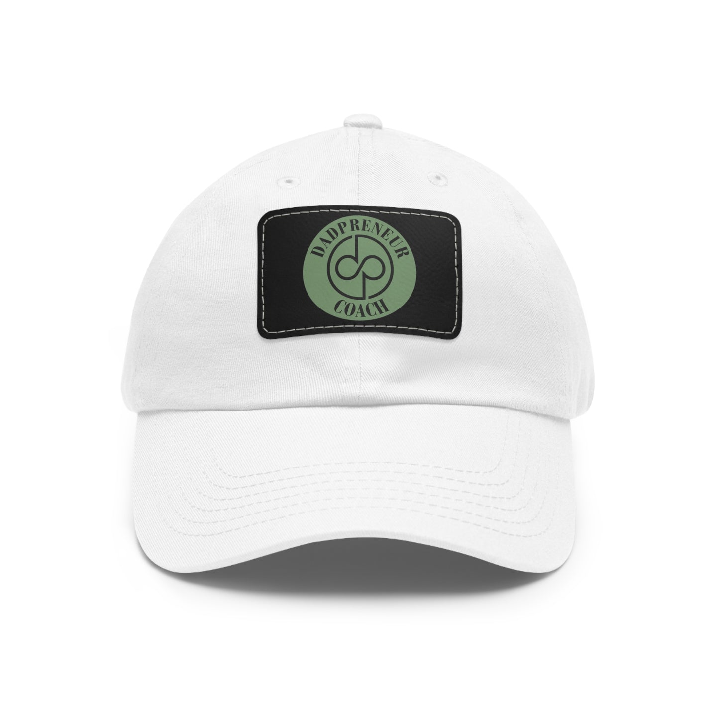 Dadpreneur - Dad Hat with Leather Patch (DADPRENEUR COACH LOGO) Rectangle