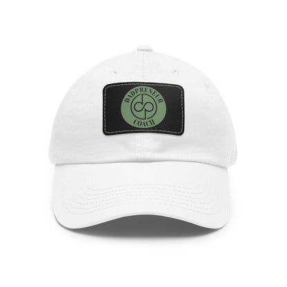 Dadpreneur - Dad Hat with Leather Patch (DADPRENEUR COACH LOGO) Rectangle