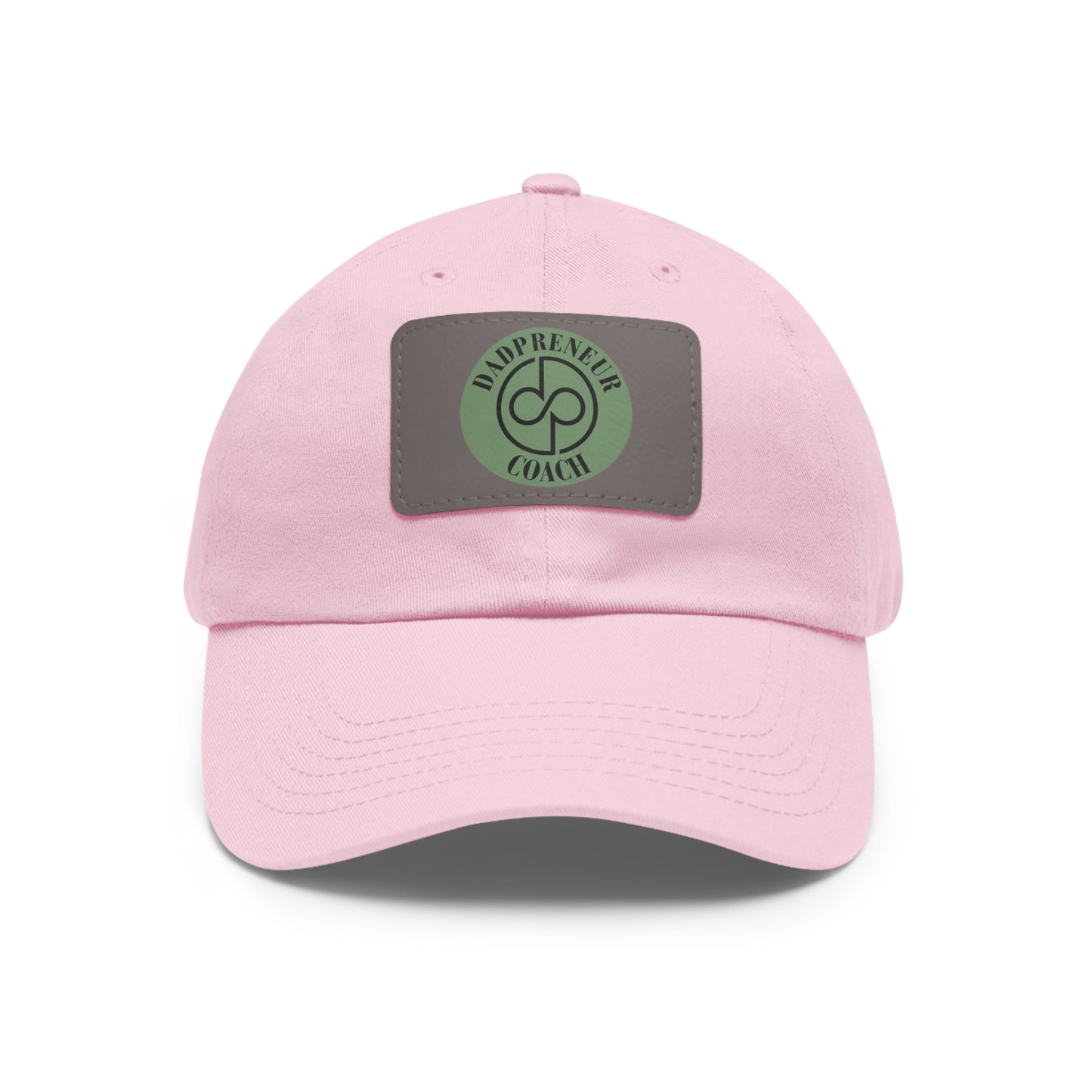 Dadpreneur - Dad Hat with Leather Patch (DADPRENEUR COACH LOGO) Rectangle