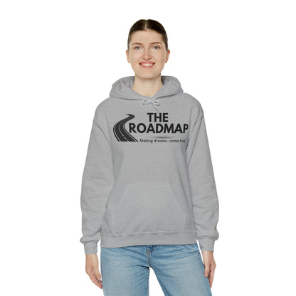 The RoadMap - Unisex Heavy Blend™ Hooded Sweatshirt (MAKING DREAMS COME TRUE) Black Design