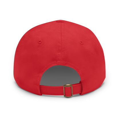 Dadpreneur - Dad Hat with Leather Patch (DADPRENEUR COACH LOGO) Round