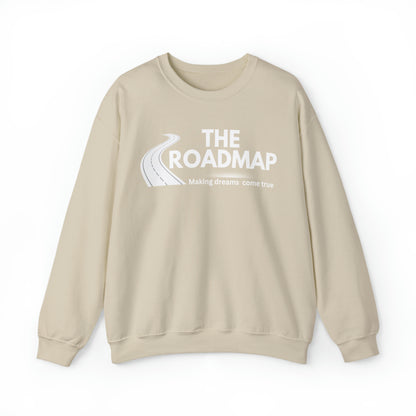 The RoadMap - Unisex Heavy Blend™ Crewneck Sweatshirt (MAKING DREAMS COME TRUE) White Design