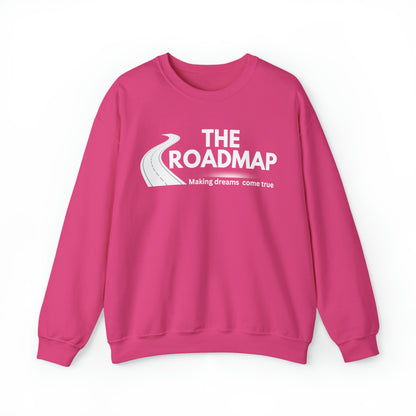 The RoadMap - Unisex Heavy Blend™ Crewneck Sweatshirt (MAKING DREAMS COME TRUE) White Design