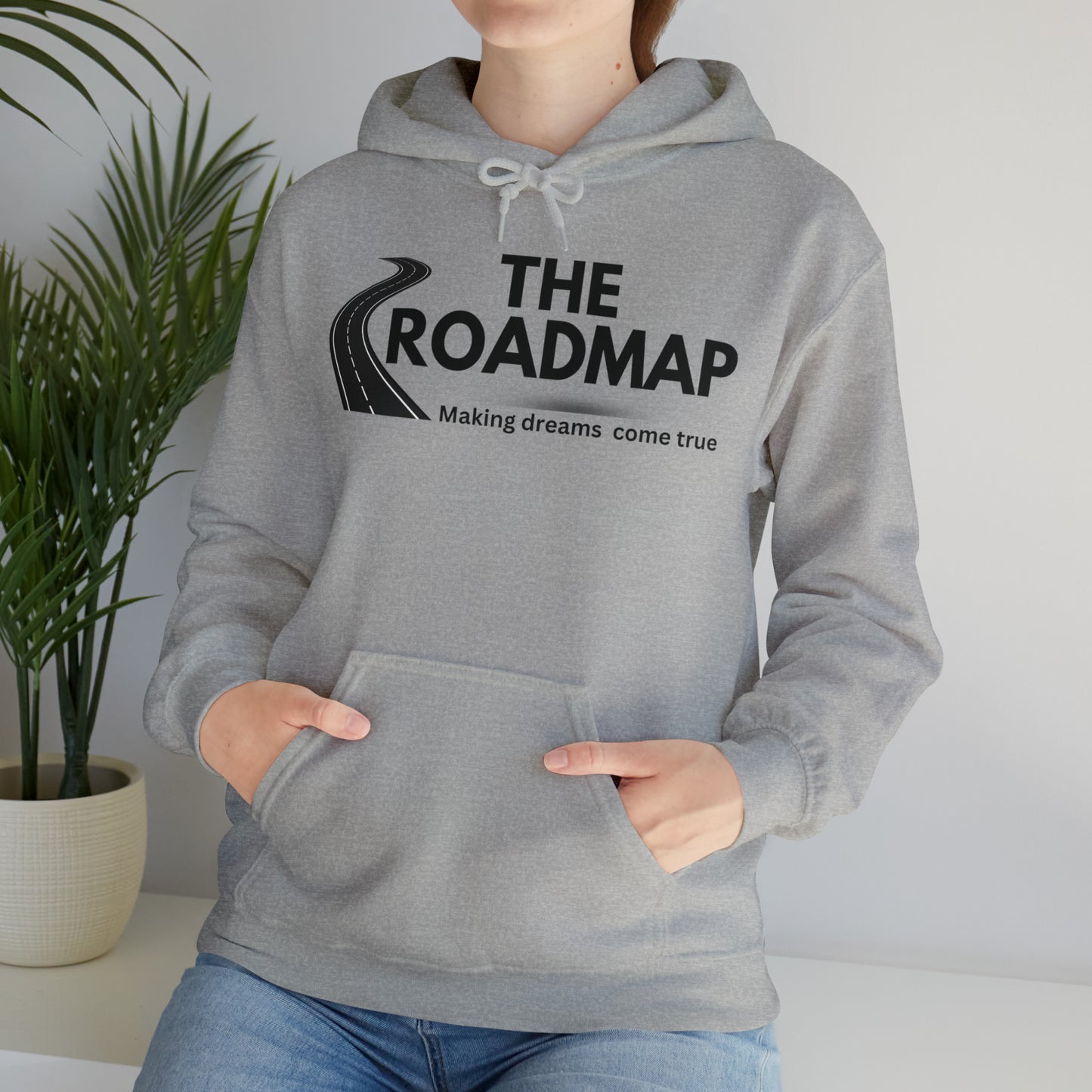 The RoadMap - Unisex Heavy Blend™ Hooded Sweatshirt (MAKING DREAMS COME TRUE) Black Design