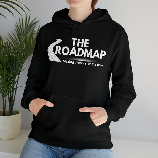 The RoadMap - Unisex Heavy Blend™ Hooded Sweatshirt (MAKING DREAMS COME TRUE) White Design