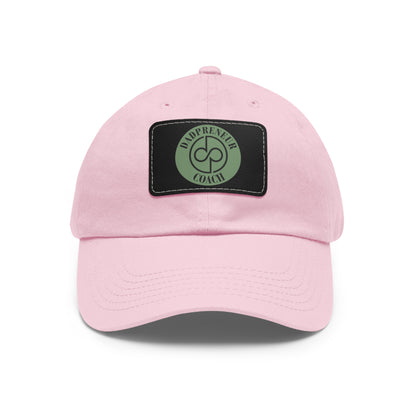 Dadpreneur - Dad Hat with Leather Patch (DADPRENEUR COACH LOGO) Rectangle