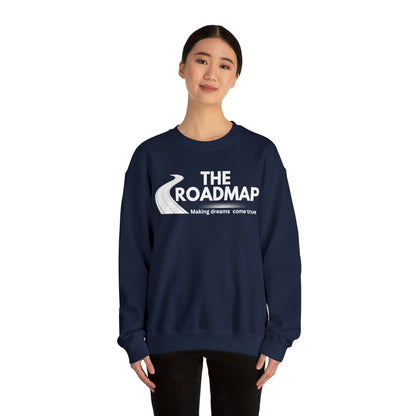 The RoadMap - Unisex Heavy Blend™ Crewneck Sweatshirt (MAKING DREAMS COME TRUE) White Design