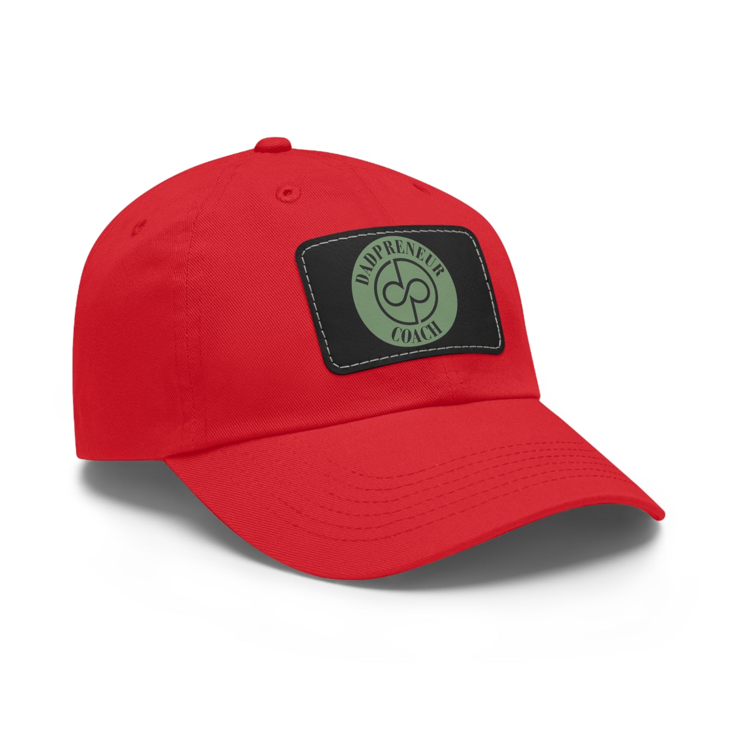 Dadpreneur - Dad Hat with Leather Patch (DADPRENEUR COACH LOGO) Rectangle