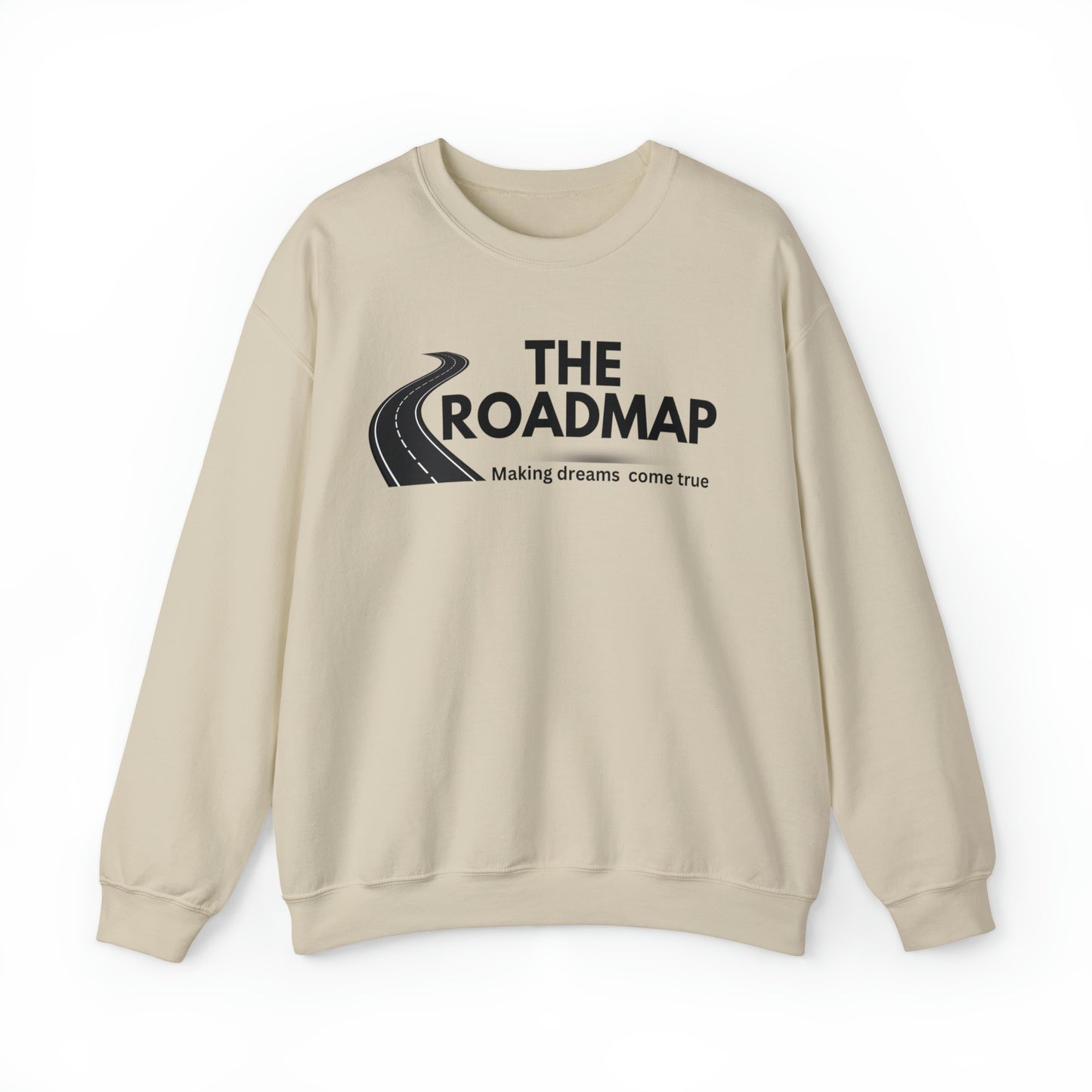 The RoadMap - Unisex Heavy Blend™ Crewneck Sweatshirt (MAKING DREAMS COME TRUE) Black Design