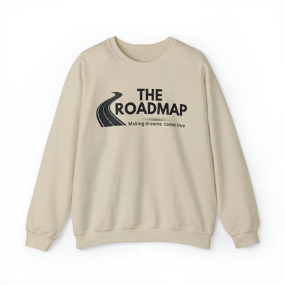 The RoadMap - Unisex Heavy Blend™ Crewneck Sweatshirt (MAKING DREAMS COME TRUE) Black Design