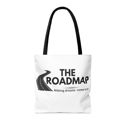 The RoadMap - Tote Bag (AOP) (MAKING DREAMS COME TRUE) Black Design