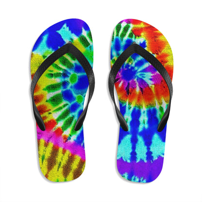 Unisex Tie Dye Flip Flops