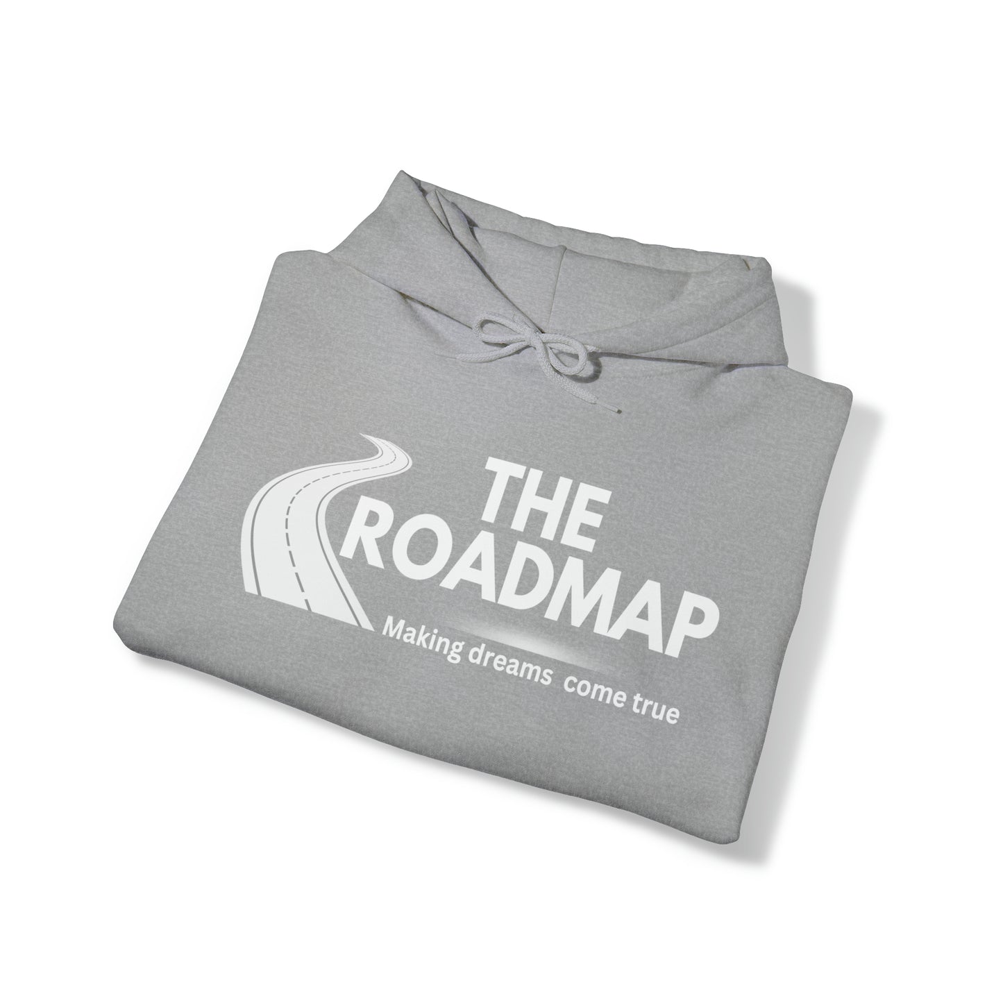 The RoadMap - Unisex Heavy Blend™ Hooded Sweatshirt (MAKING DREAMS COME TRUE) White Design