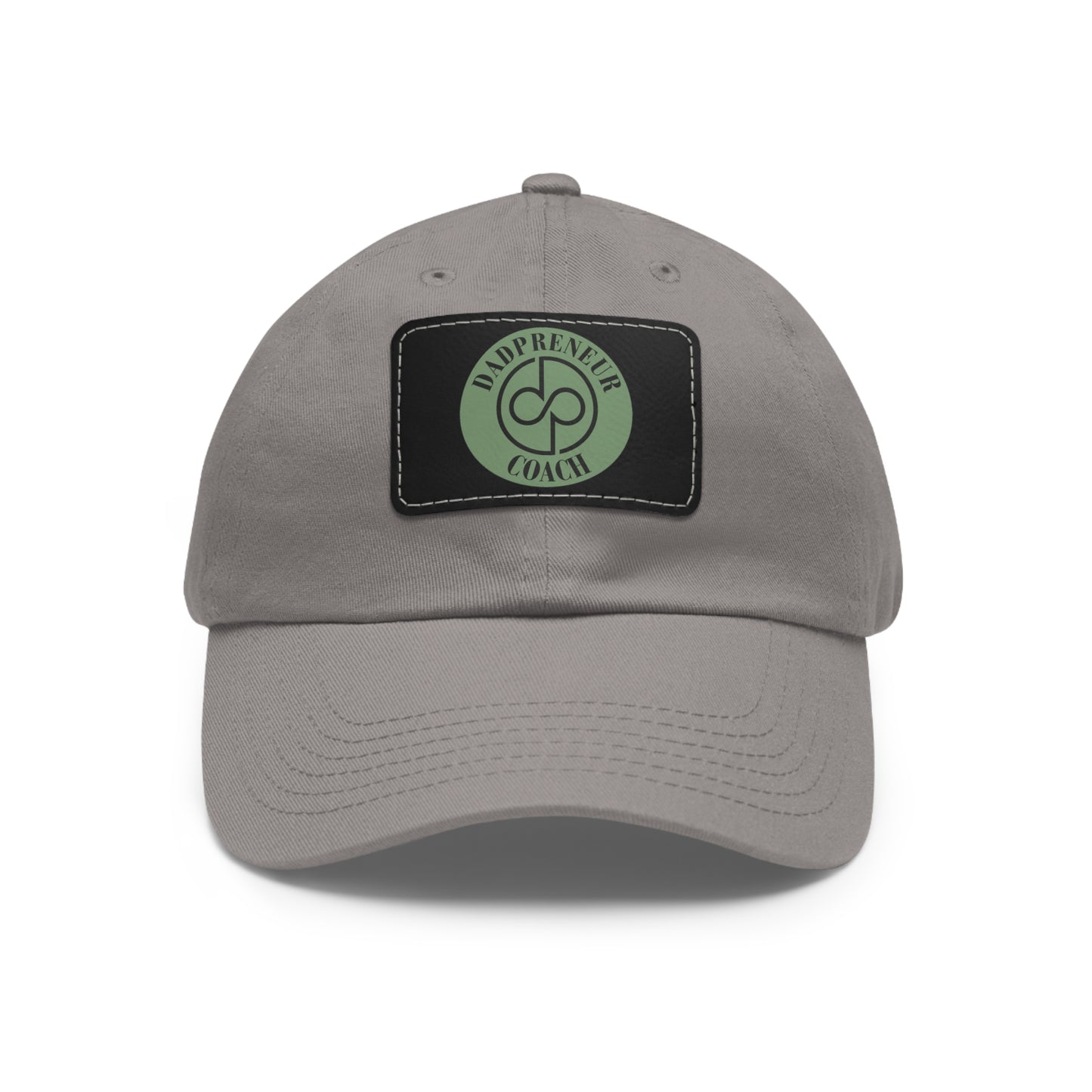 Dadpreneur - Dad Hat with Leather Patch (DADPRENEUR COACH LOGO) Rectangle