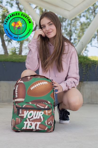 Personalized Football Backpack Football Bag