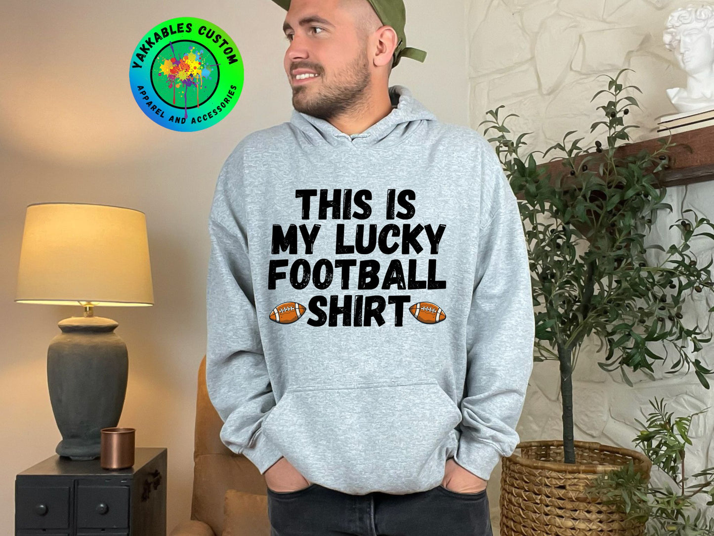 My Lucky Football Shirt Football Game Day Hoodie For Football Fan Outfit