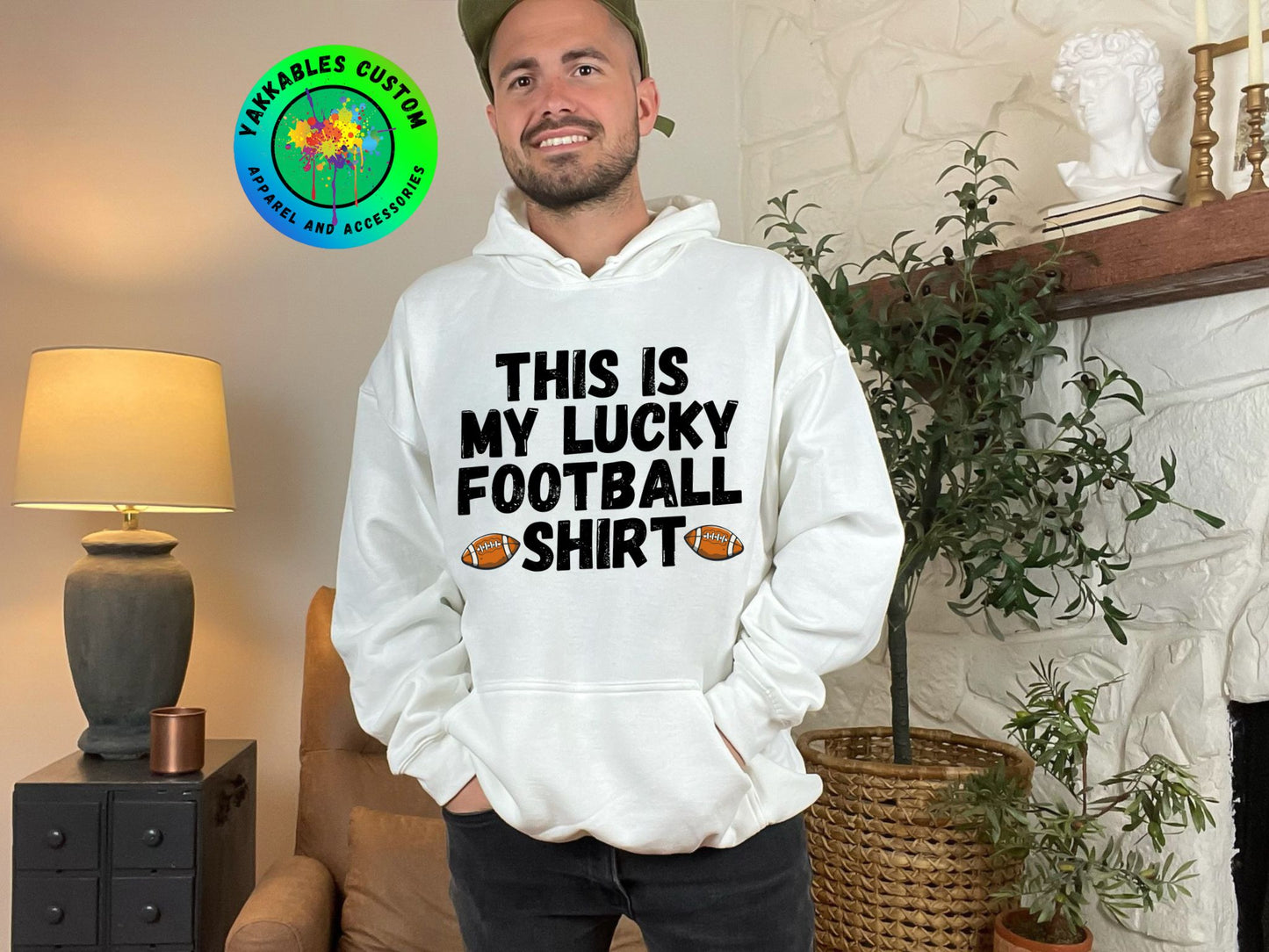 My Lucky Football Shirt Football Game Day Hoodie For Football Fan Outfit