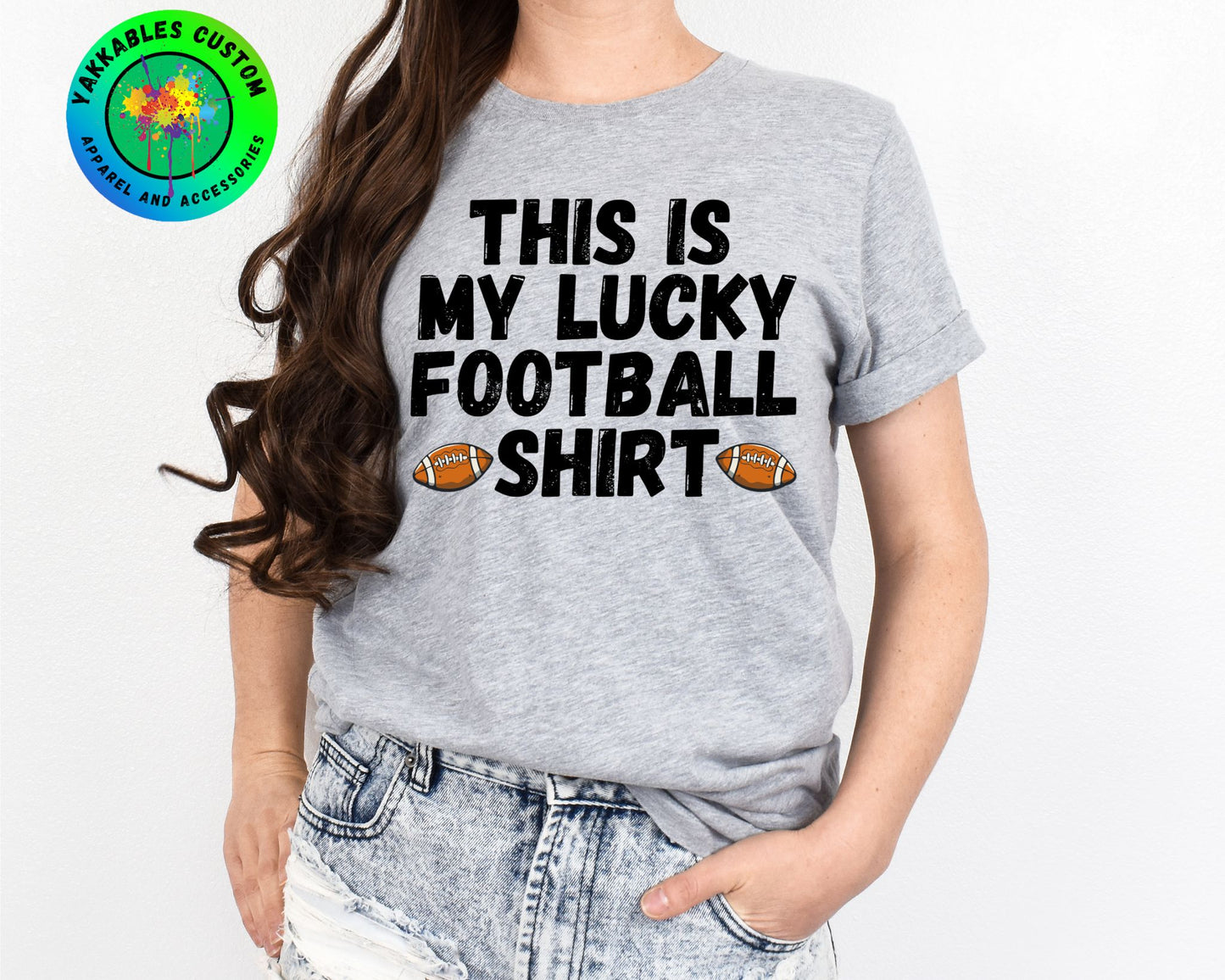 My Lucky Football Shirt Game Day T-Shirt Football Fan Tee