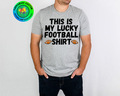 My Lucky Football Shirt Game Day T-Shirt Football Fan Tee