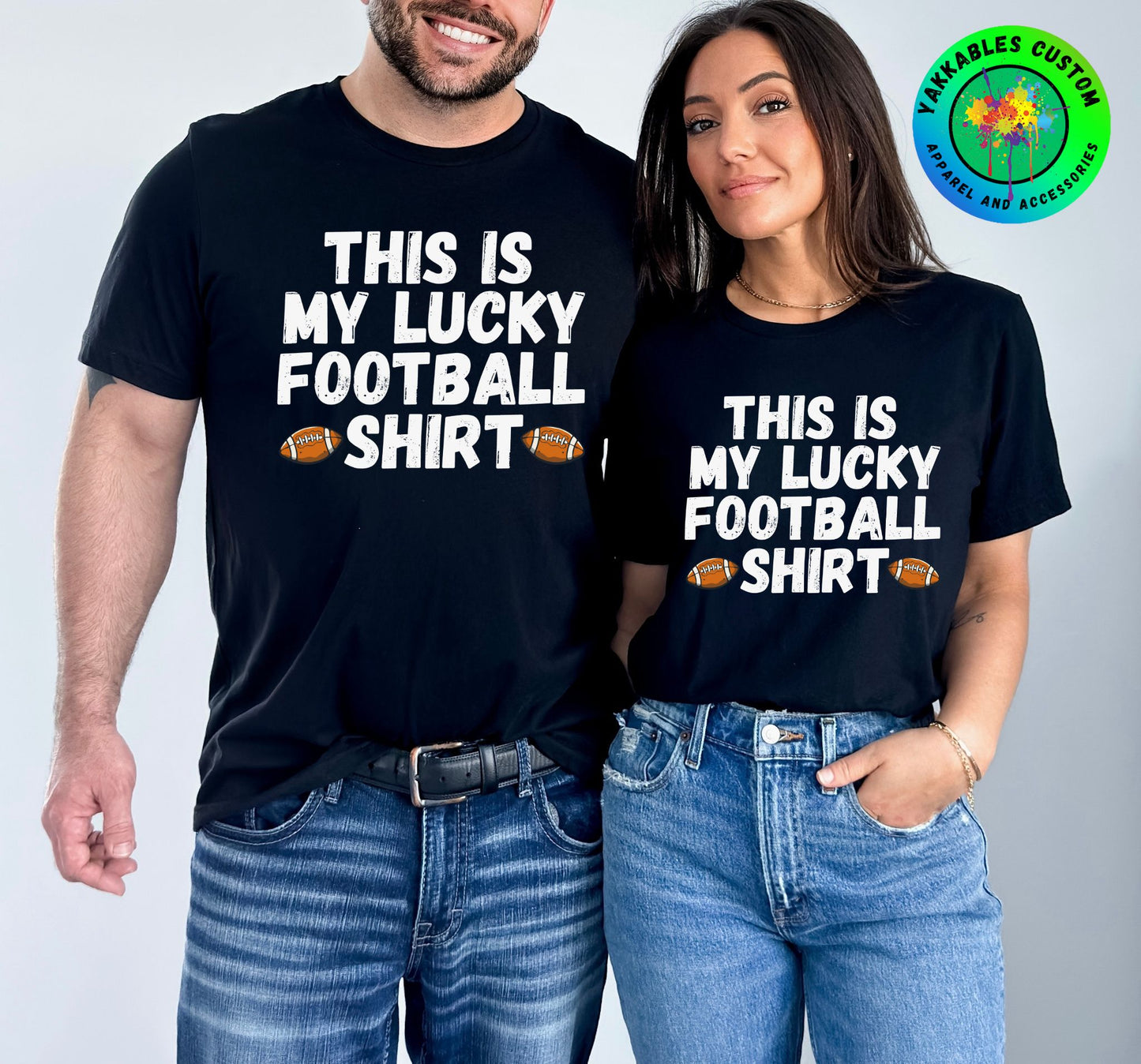 My Lucky Football Shirt Game Day T-Shirt Football Fan Tee