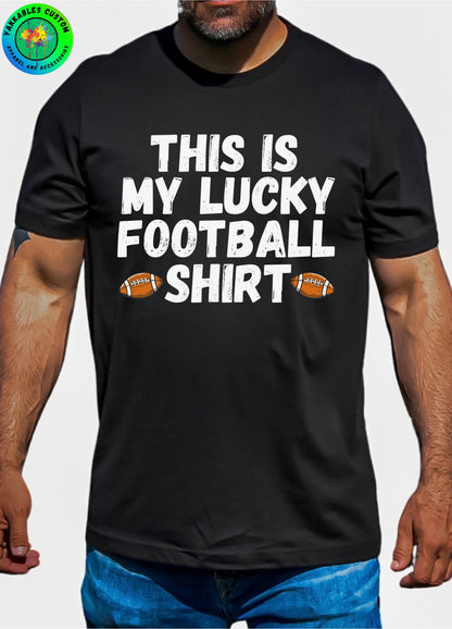 My Lucky Football Shirt Game Day T-Shirt Football Fan Tee