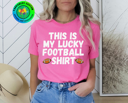 My Lucky Football Shirt Game Day T-Shirt Football Fan Tee