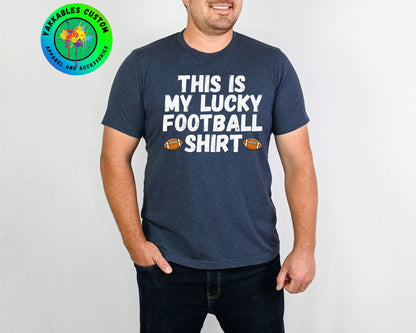 My Lucky Football Shirt Game Day T-Shirt Football Fan Tee