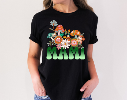 Floral Mushroom Mami Shirt for Madre