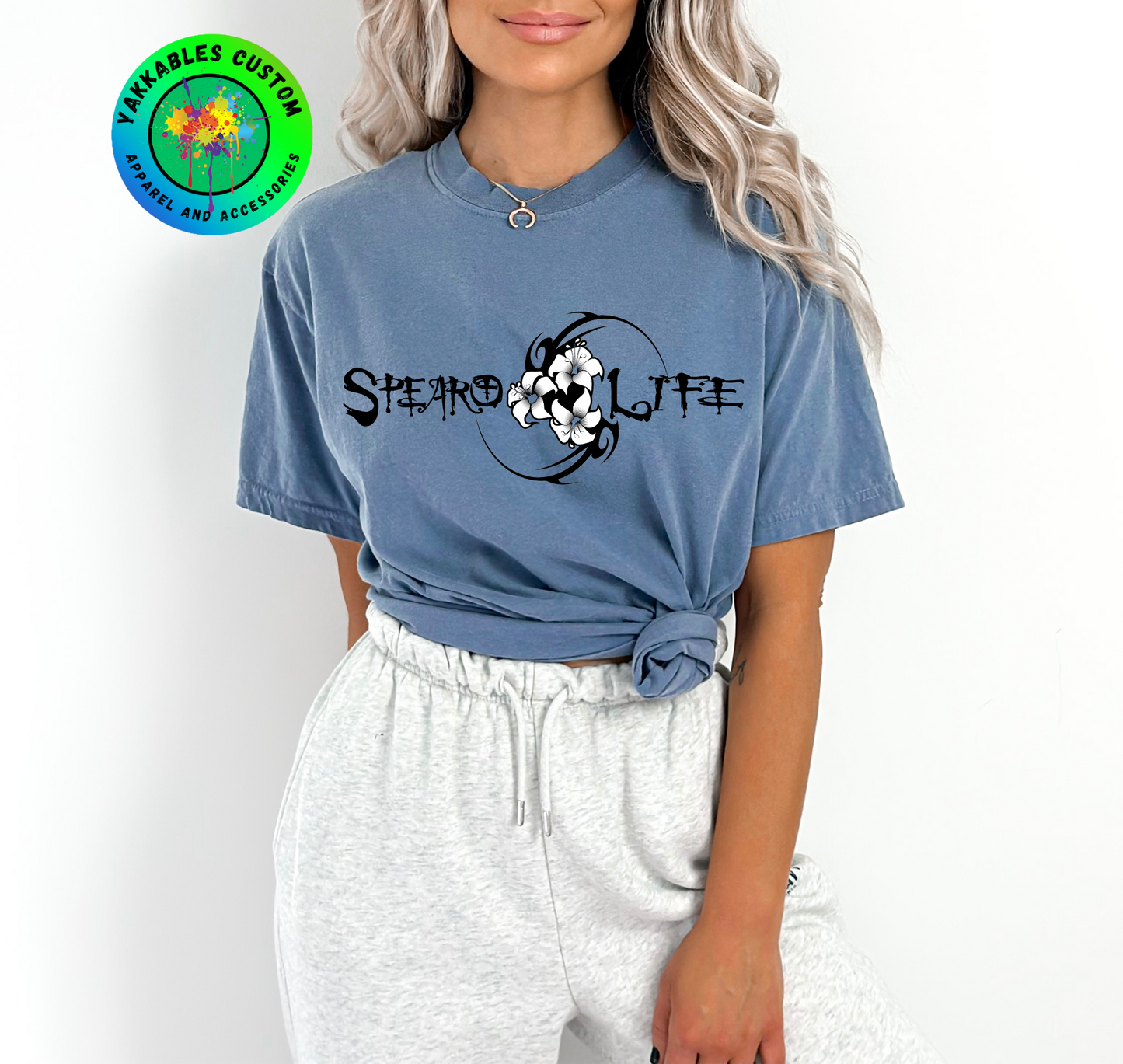 SpearoLife Flower T-shirt Hibiscus Flowers