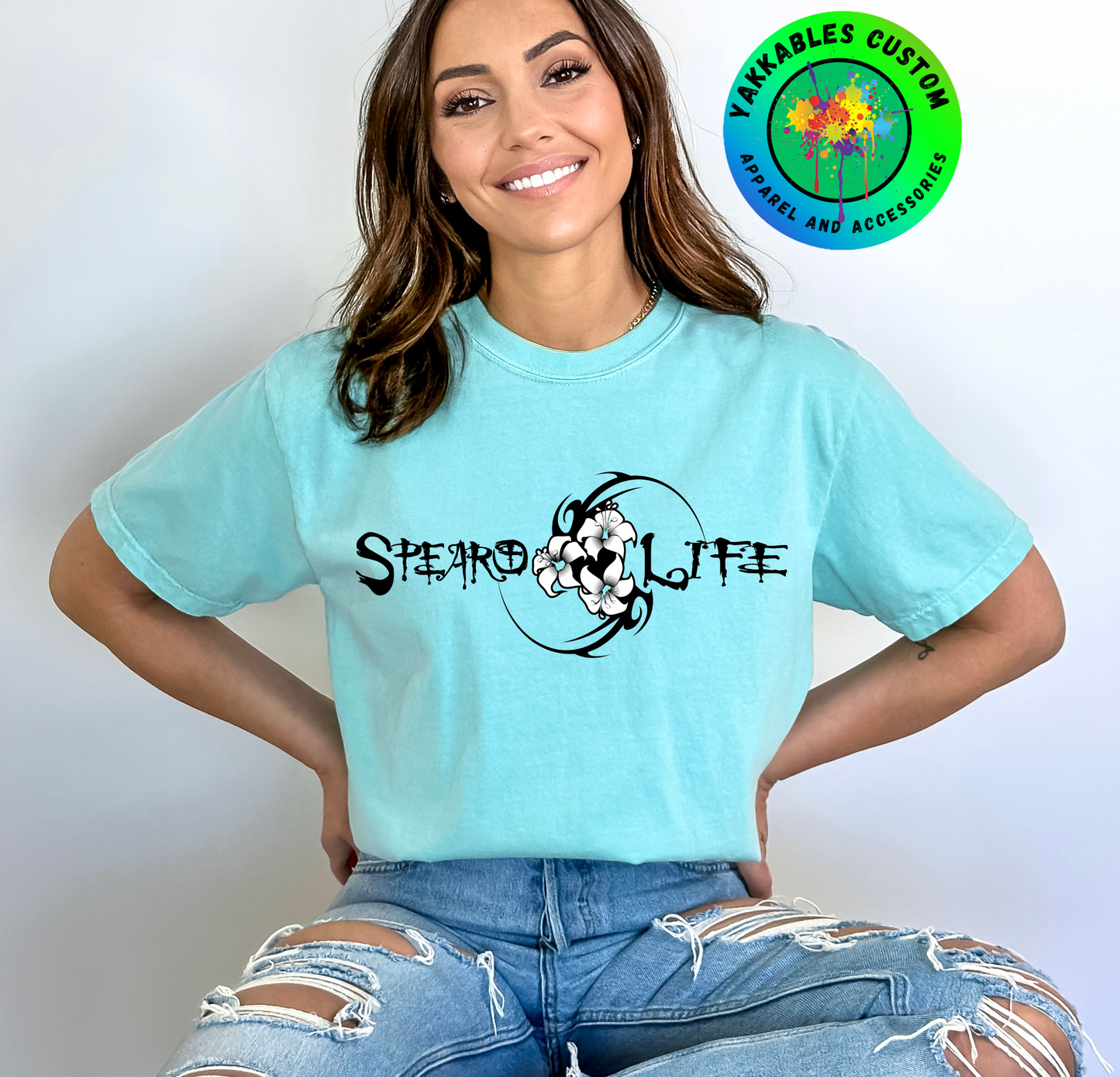 SpearoLife Flower T-shirt Hibiscus Flowers