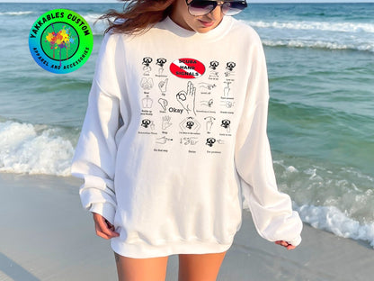 Scuba Hand Signals Unisex Heavy Blend Crewneck Sweatshirt Scuba Diver Gift