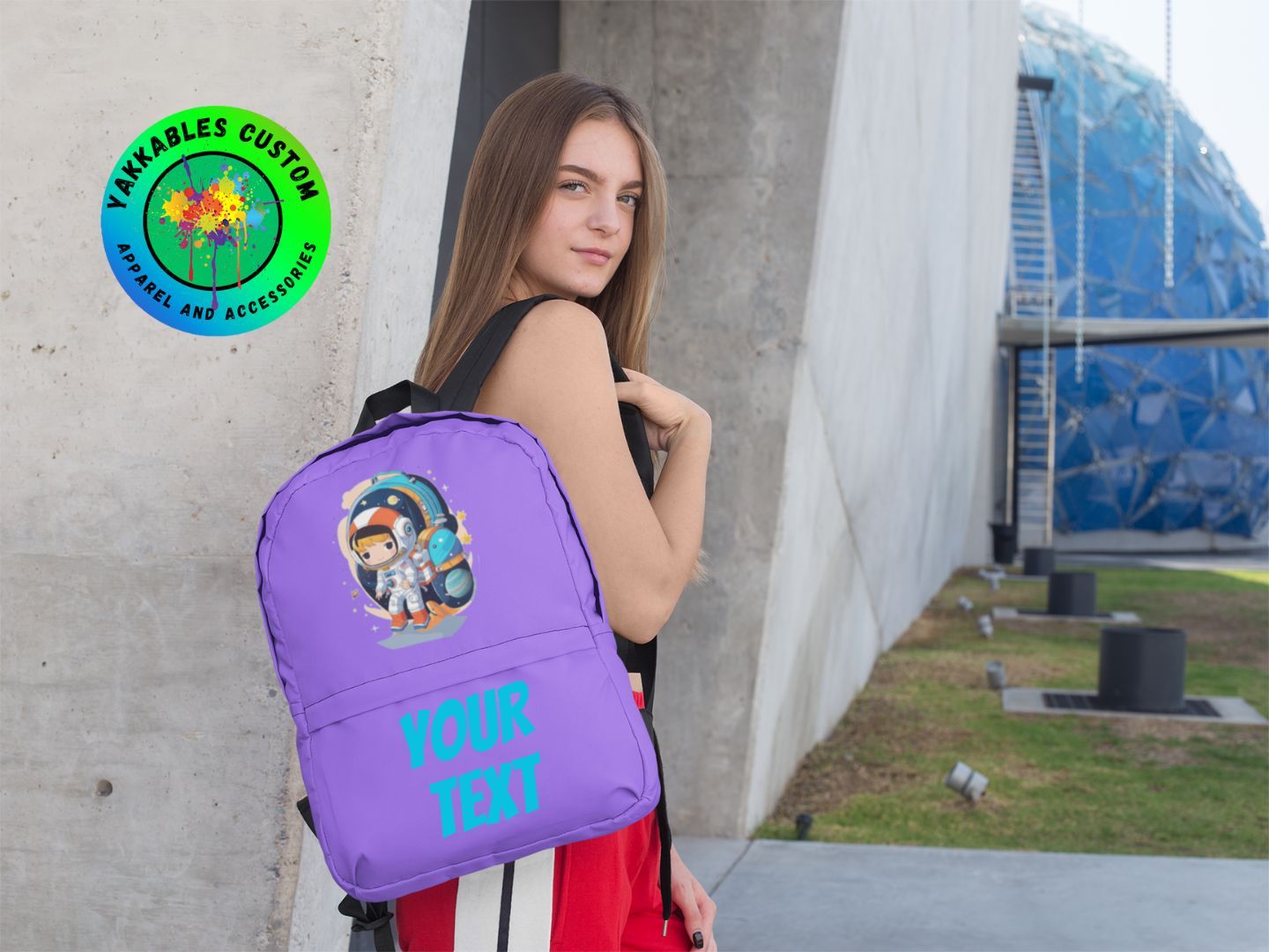 Personalized Space Girl Astronaut Backpack