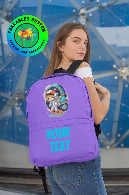 Personalized Space Girl Astronaut Backpack