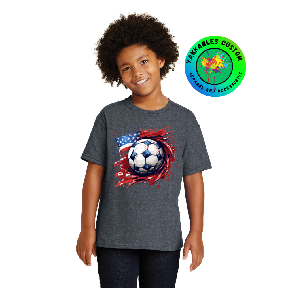 Kids Patriotic Soccer T-shirt