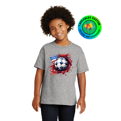 Kids Patriotic Soccer T-shirt