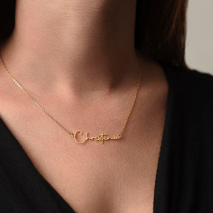 Personalized Name Necklace Custom Signature Name Necklace