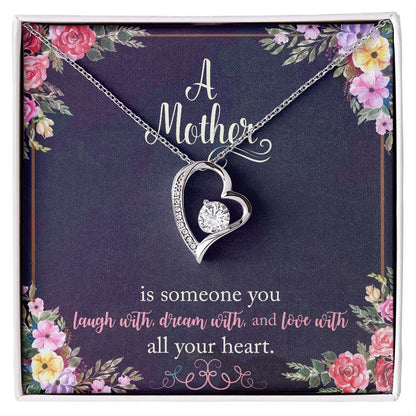 Heart Pendant Forever Love Necklace for Mom Gift Idea