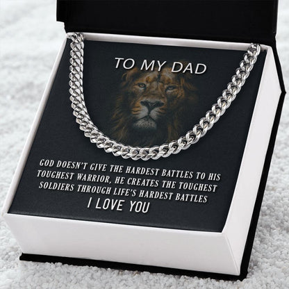 Cuban Link Chain Necklace Gift for Dad