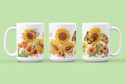 Sunflower Coffee Mug Sunflowers Cup Gift for Mom