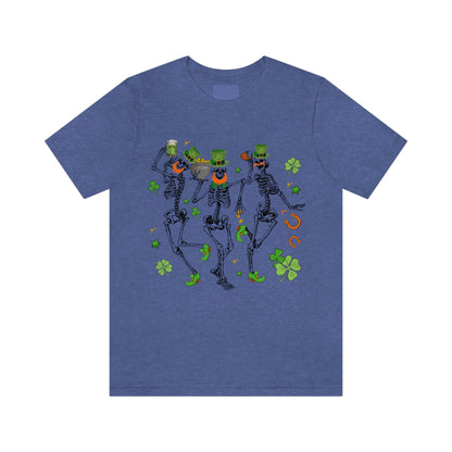 St Patricks Day Dancing Skeleton Leprechauns Shirt