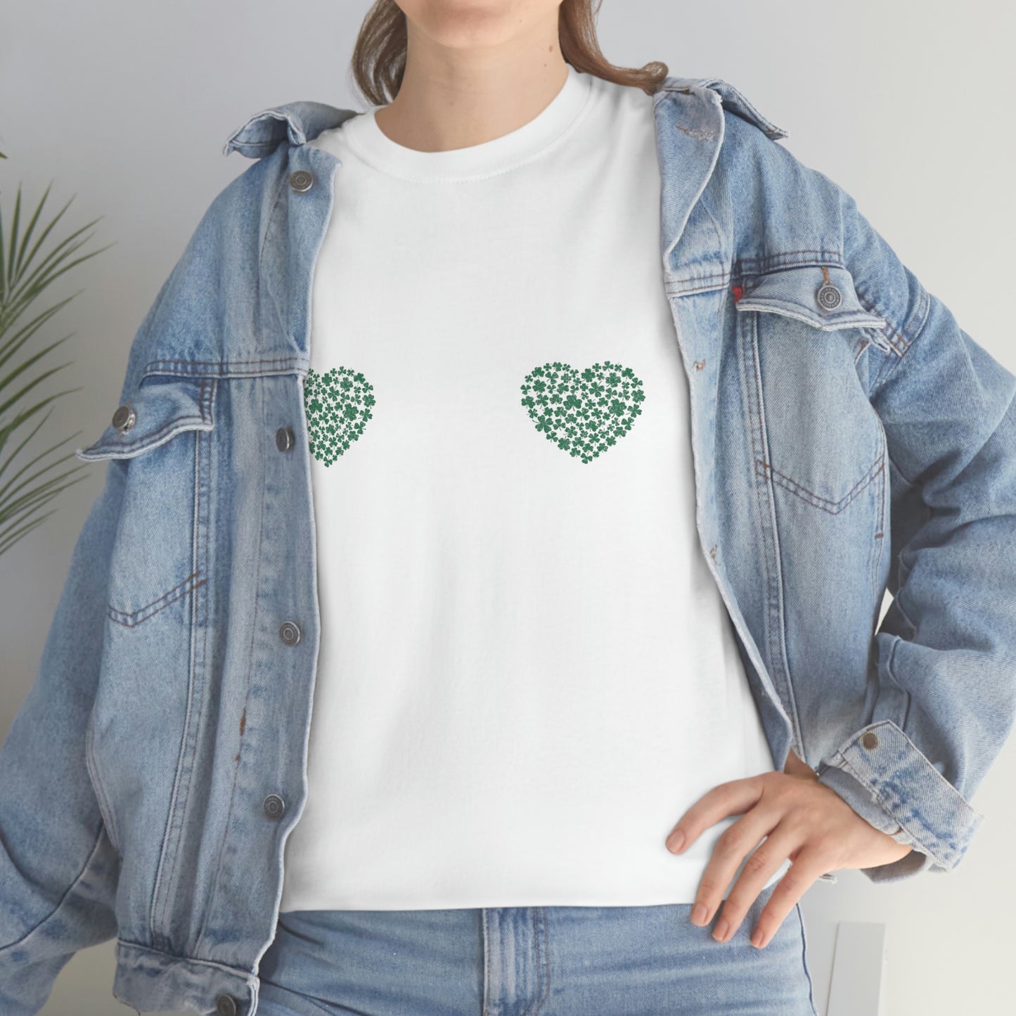 St. Patricks Day Shamrock Hearts Boobs Shirt